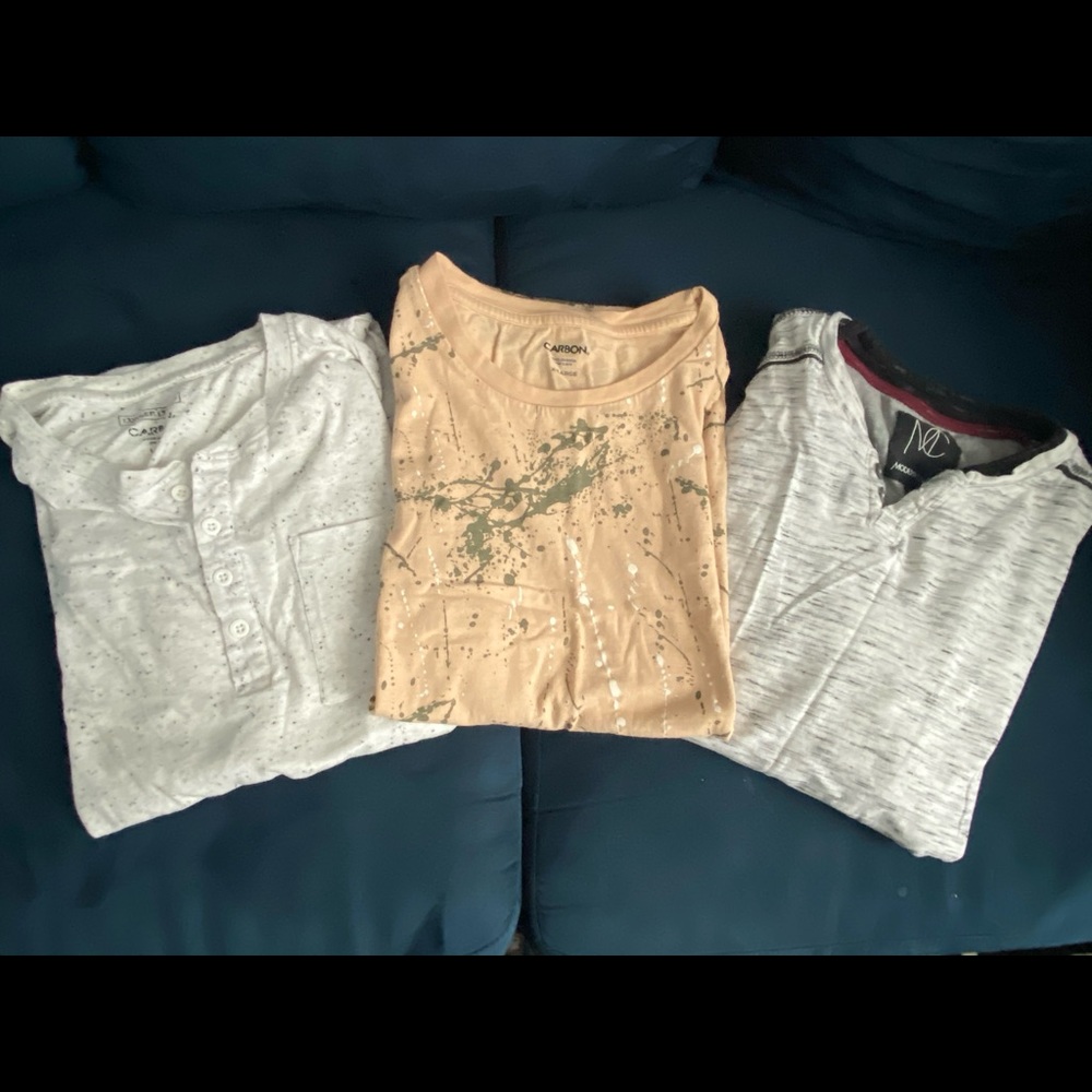 3 for $15!!  Men’s tees